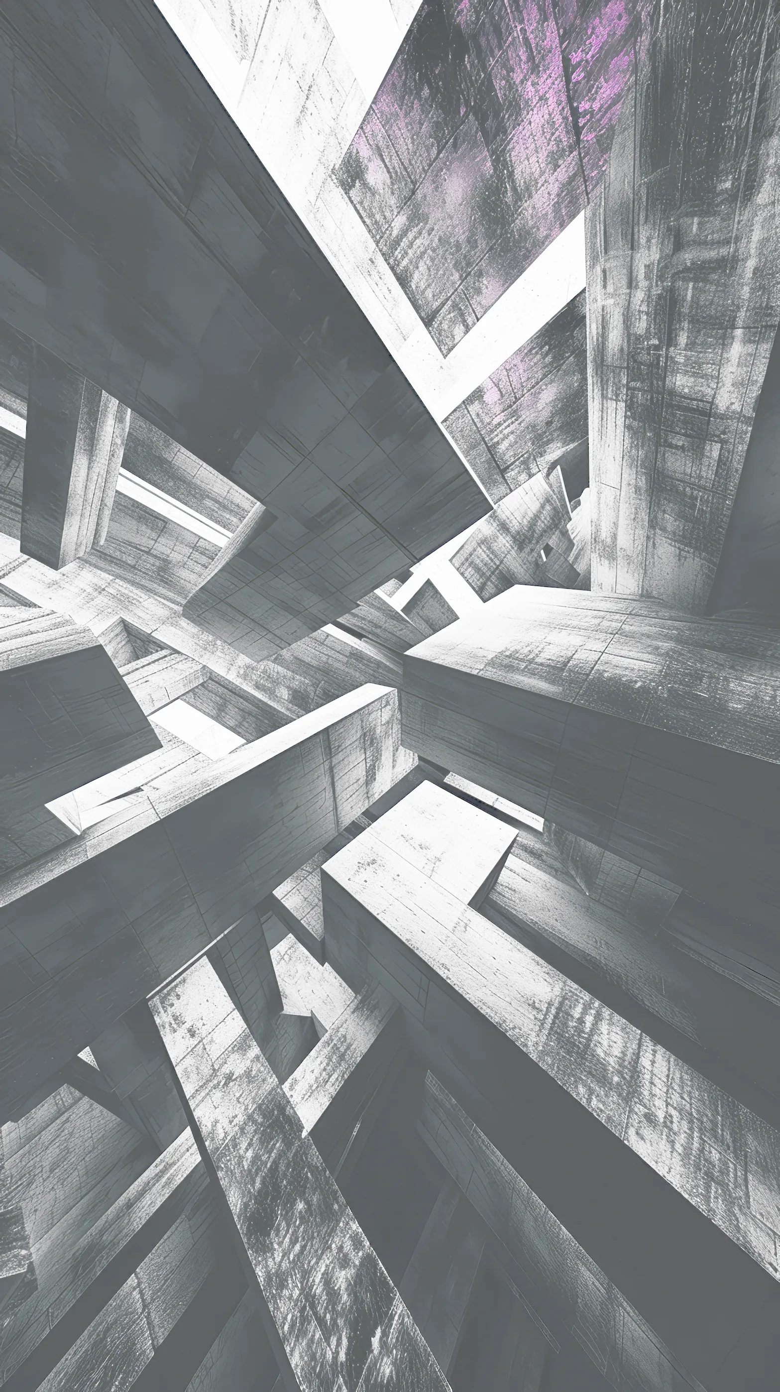 Free Mobile Wallpaper - Piranesi Brutalist black & white 1