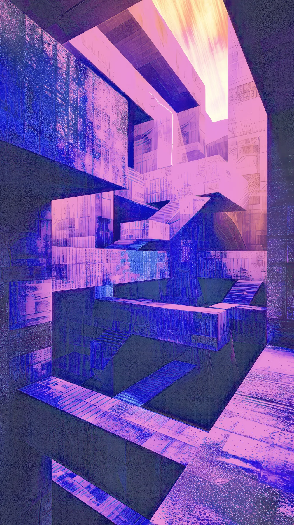 Free Mobile Wallpaper - Piranesi Brutalist colour 19