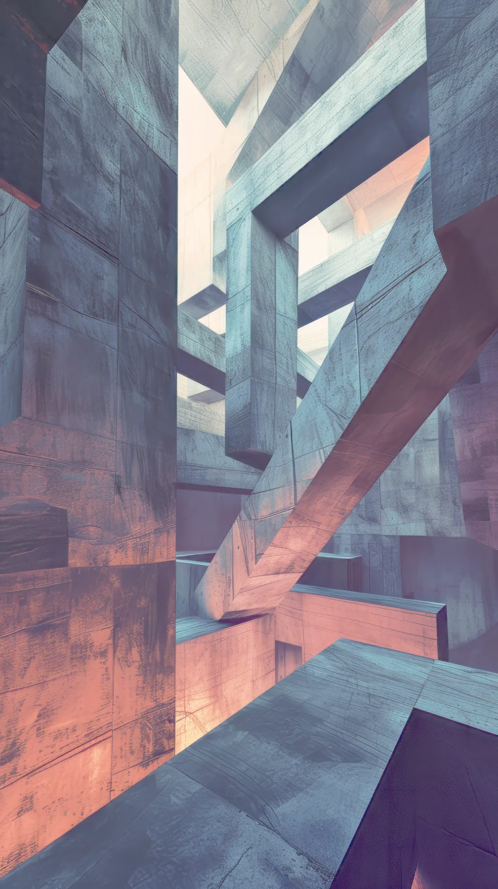 Free Mobile Wallpaper - Piranesi Brutalist colour 2