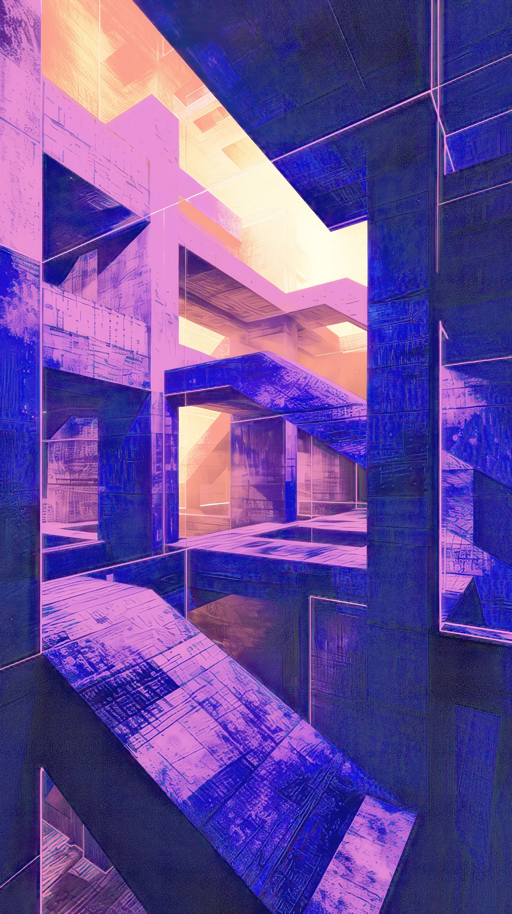 Free Mobile Wallpaper - Piranesi Brutalist colour 27