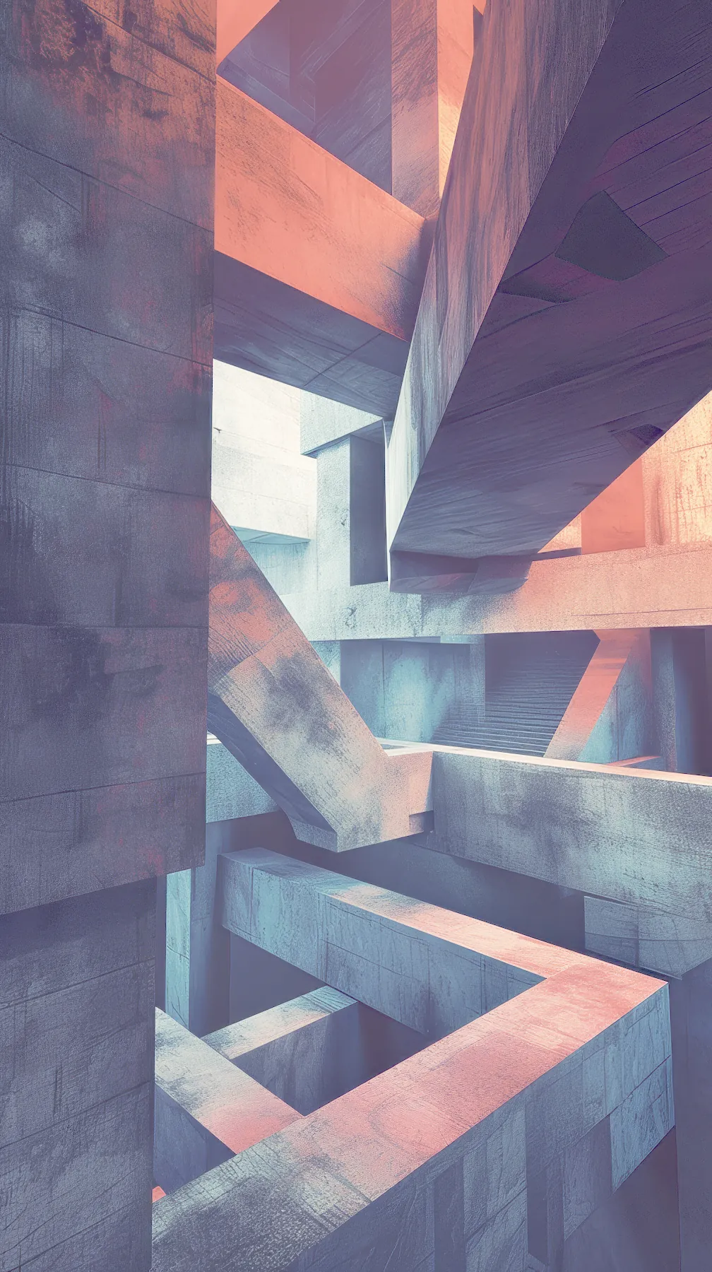 Free Mobile Wallpaper - Piranesi Brutalist colour 3