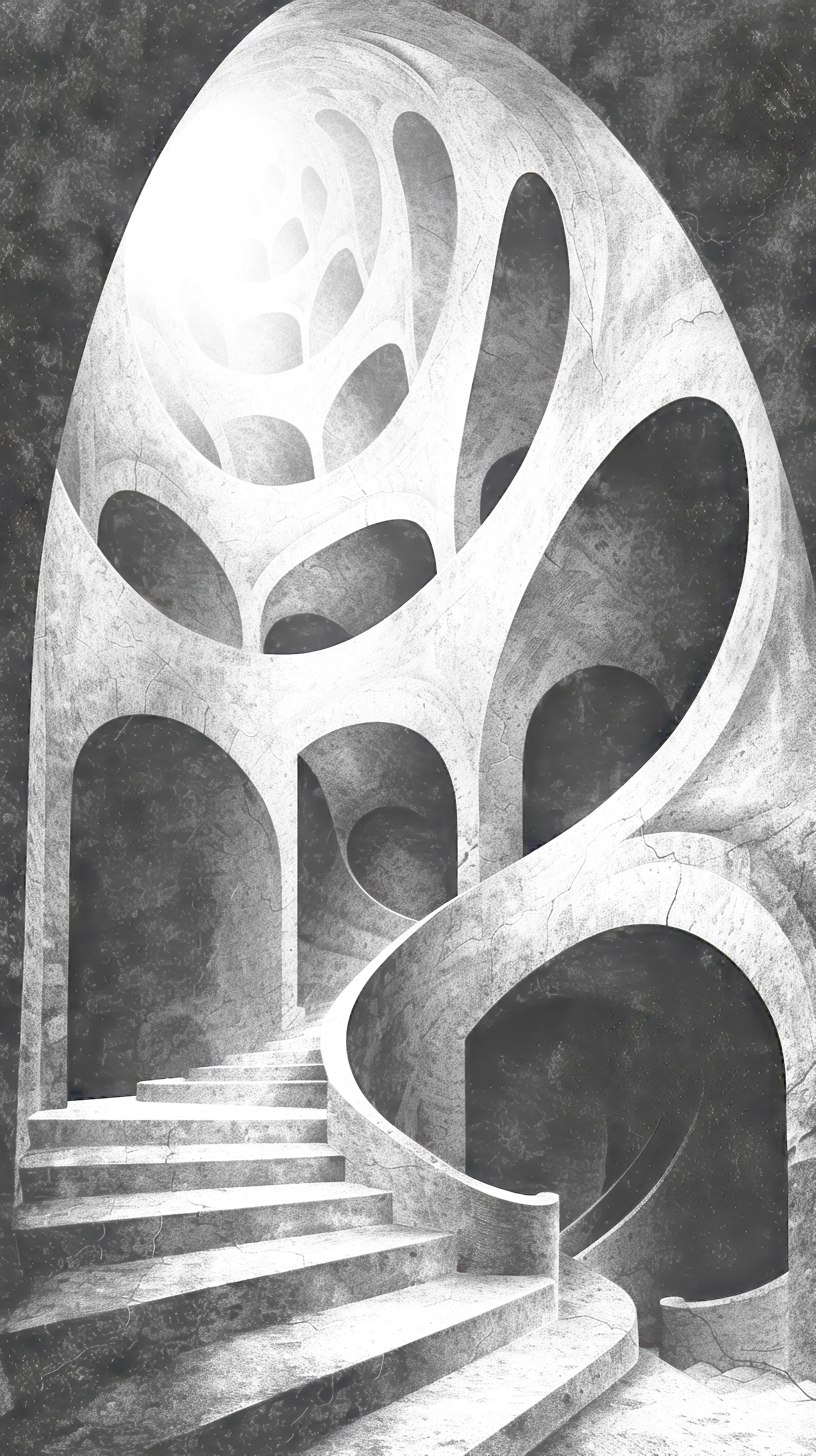 Free Mobile Wallpaper - Piranesi Black and White 14