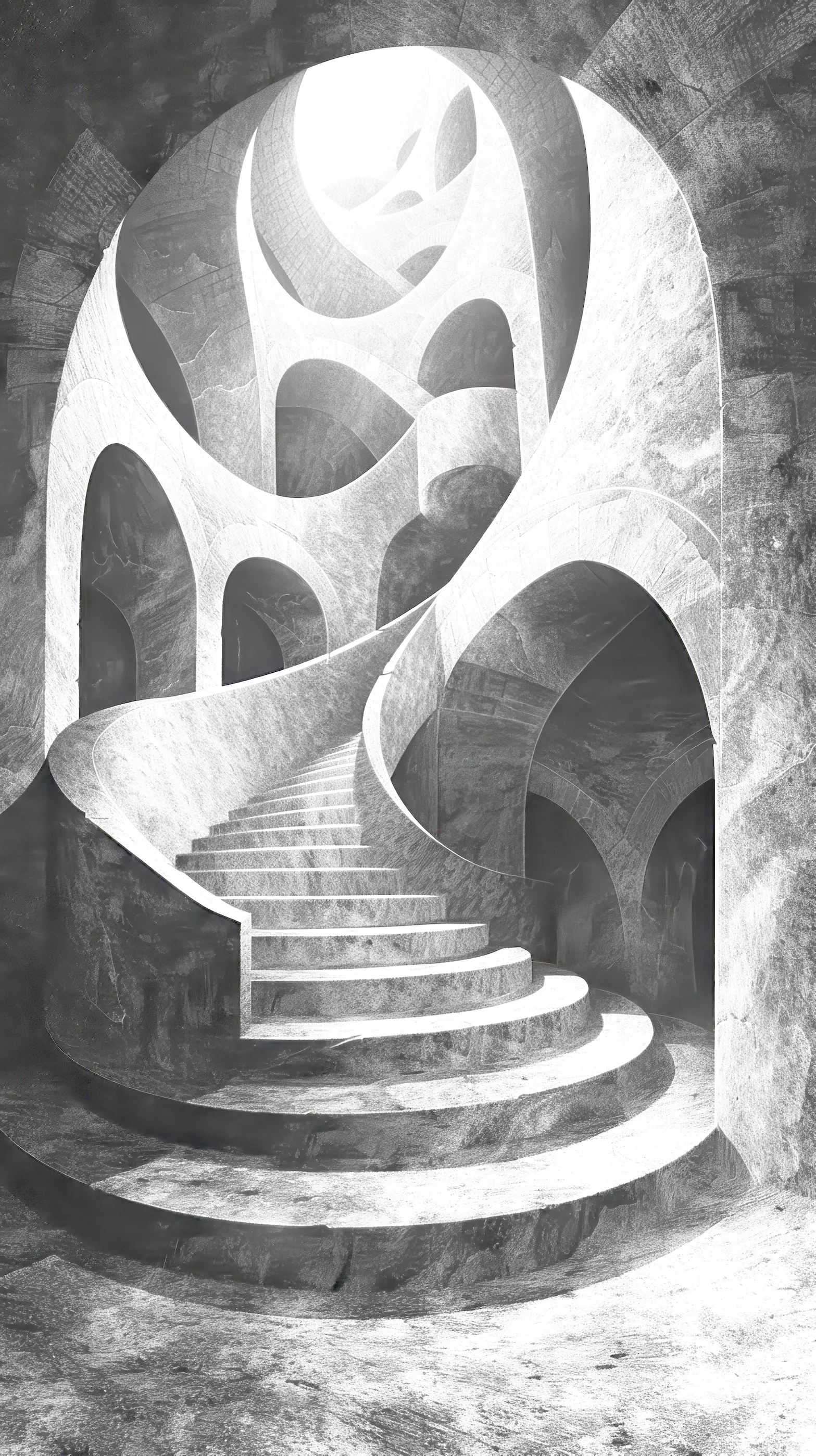 Free Mobile Wallpaper - Piranesi Black and White 30