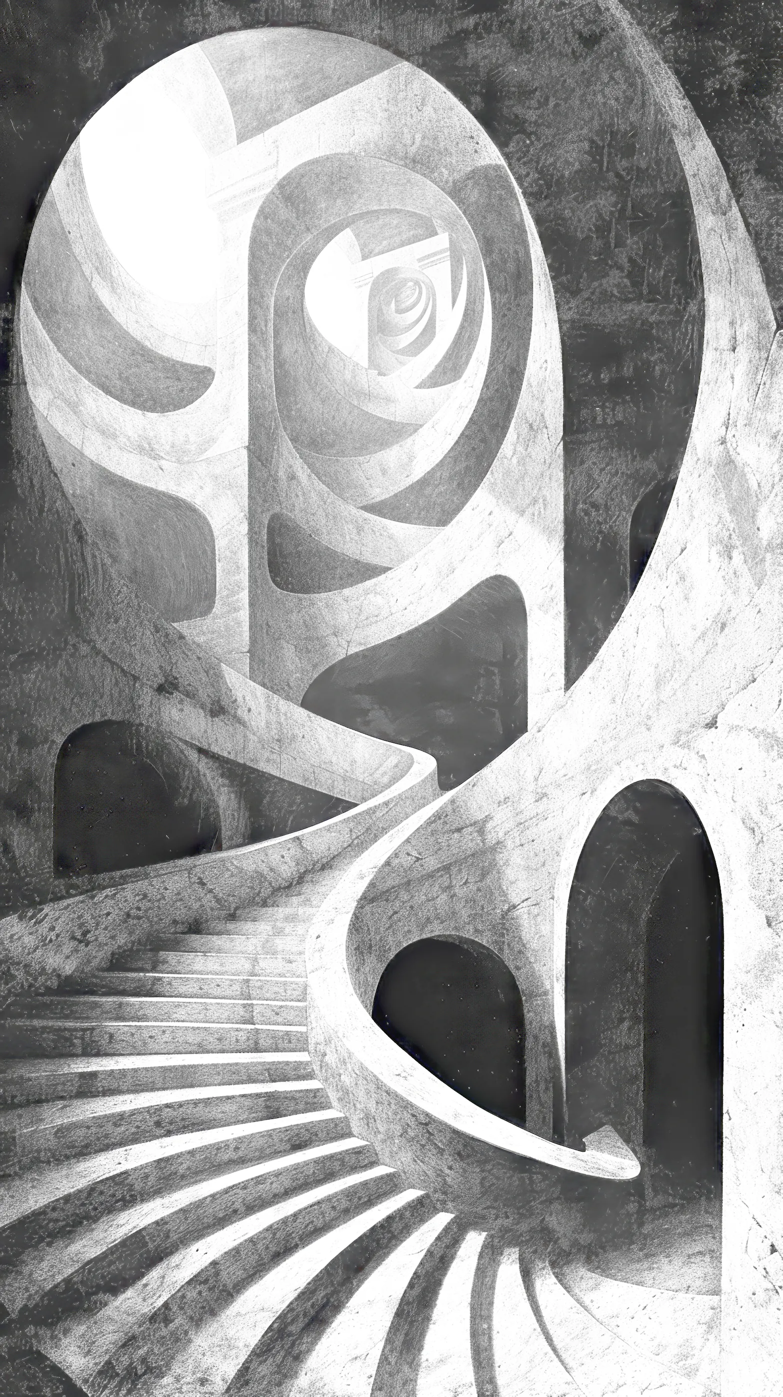 Free Mobile Wallpaper - Piranesi Black and White 37