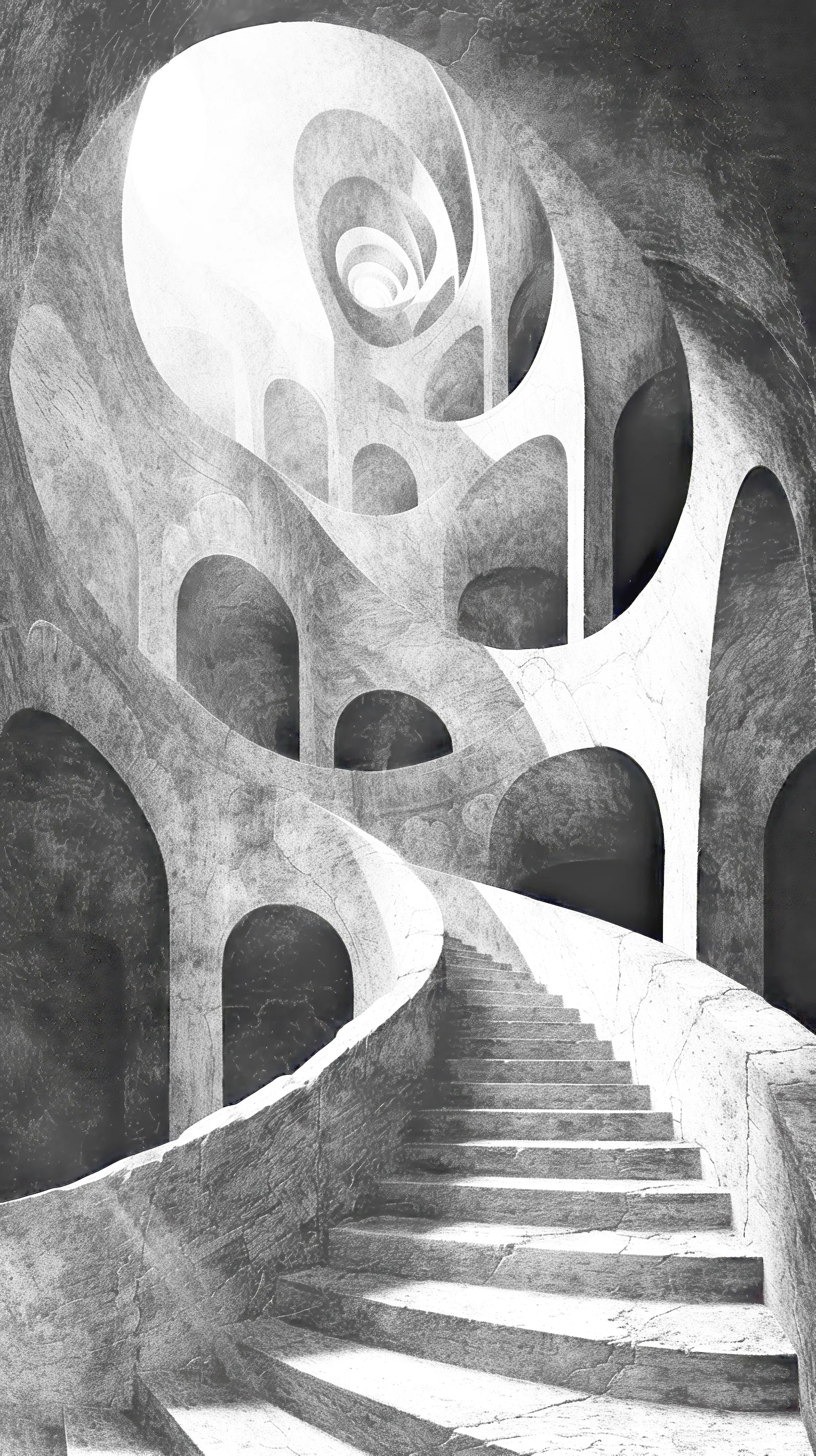 Free Mobile Wallpaper - Piranesi Black and White 43