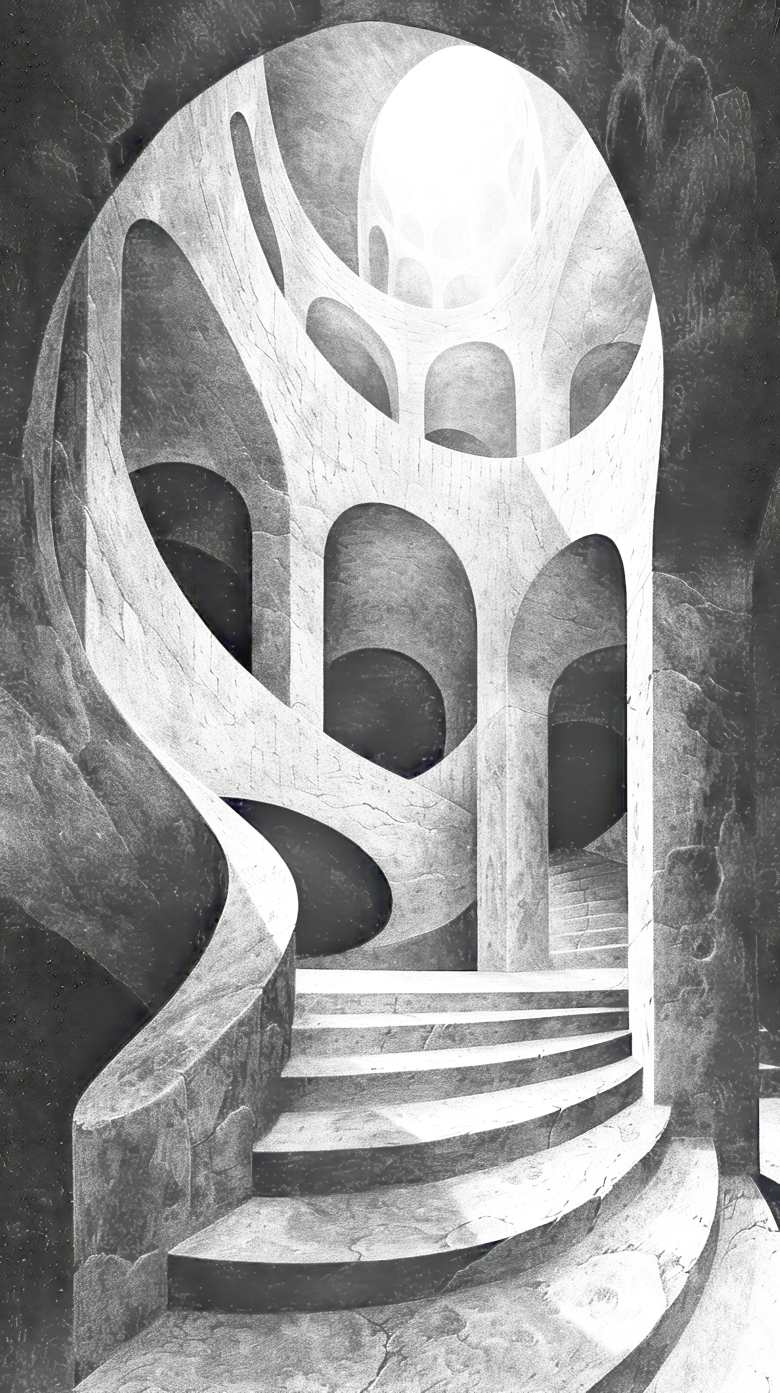 Free Mobile Wallpaper - Piranesi Black and White 55